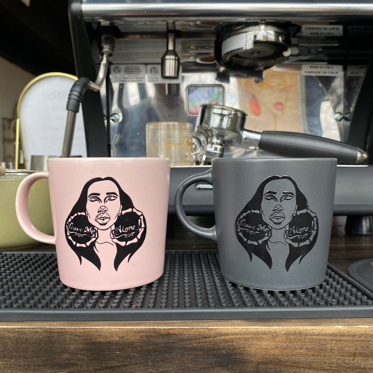 Leave Me Alone Mug: Deep Grey