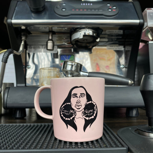 Leave Me Alone Mug: Blush Pink